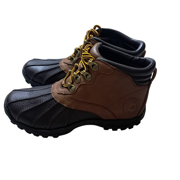 Polo Sport Shoes - Ralph Lauren Polo Sport Duck Boots 6.5 Brown Leather Upper Low Top Lace Up